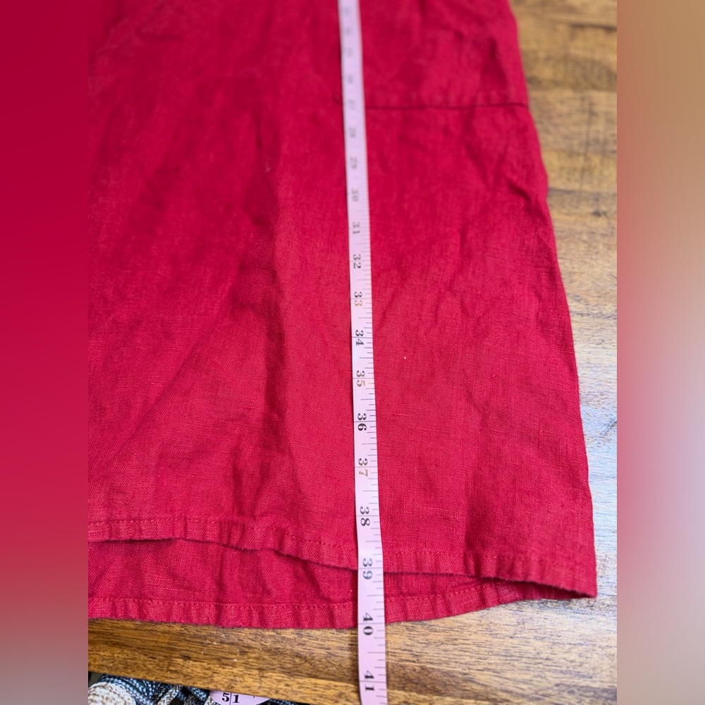 Flax Designs Linen Shift Patch Pockets Dress - image 6